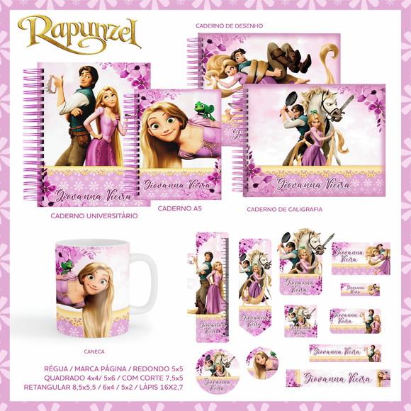 Arquivo Digital - Etiqueta Escolar (Rapunzel) A