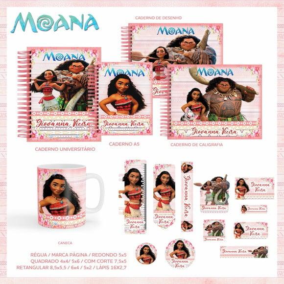 Arquivo Digital - Etiqueta Escolar (Moana) C