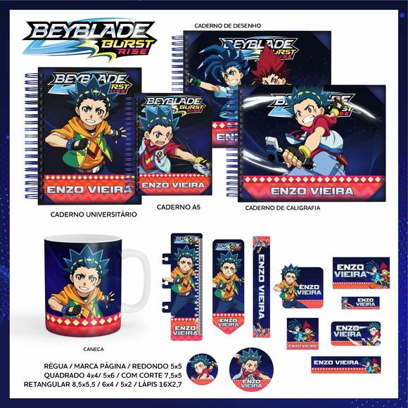 Arquivo Digital - Etiqueta Escolar (Beyblade) A
