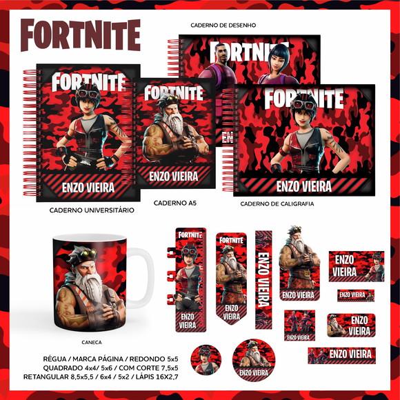 Arquivo Digital - Etiqueta Escolar (fortnite) c