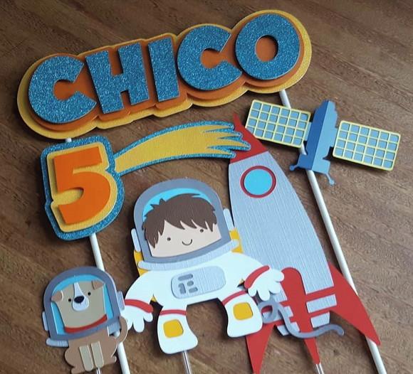 Arquivo de Corte - Topo de Bolo (Astronauta) 1