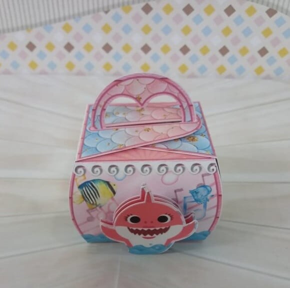 Leve + 13 Arquivo De Corte - Baby Shark Rosa 5