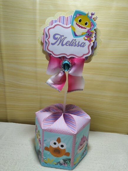 Leve + 13 Arquivo De Corte - Baby Shark Rosa 6
