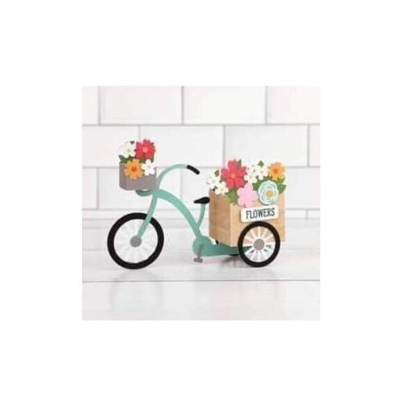 Leve + 13 Arquivo de Corte - Bicicleta com Flores 1