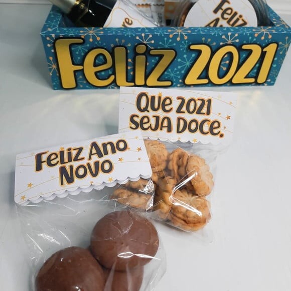 Leve + 13 Arquivo de Corte - Cesta Ano Novo 1