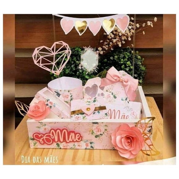 Leve + 13 Arquivo de Corte - Cesta Dia das Mães 9