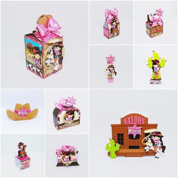 Leve + 13 Arquivo De Corte - Cowgirl 1