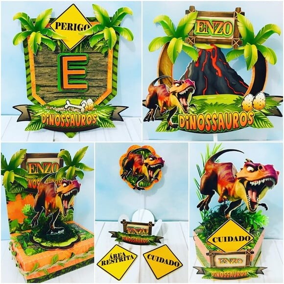 Leve + 13 Arquivo de Corte - Dinossauros 27
