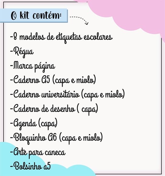 Leve + 13 Arquivo de Corte - Etiqueta Escolar (hinata) B