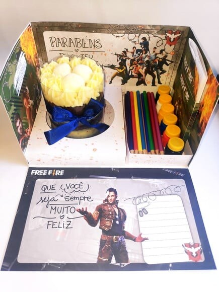 Leve + 13 Arquivo de Corte - Festa na Caixa (Free Fire) 1