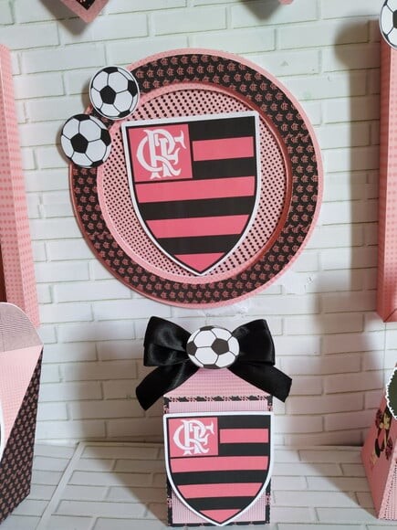 Leve + 13 Arquivo De Corte - Flamengo Rosa 3