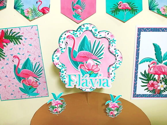 Leve + 13 Arquivo De Corte - Flamingo 9