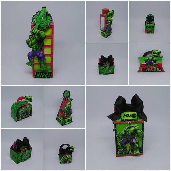 Leve + 13 Arquivo De Corte - Hulk 11