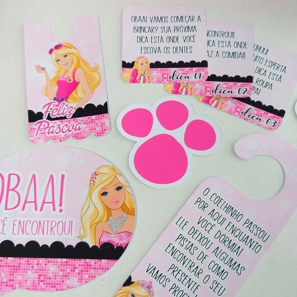 Leve + 13 Arquivo de Corte - Kit Páscoa (Barbie) 1