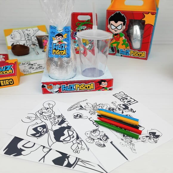 Leve + 13 Arquivo de Corte - Kit Páscoa (Jovens Titãs) 1