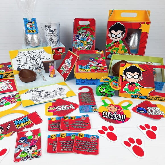 Leve + 13 Arquivo de Corte - Kit Páscoa (Jovens Titãs) 1