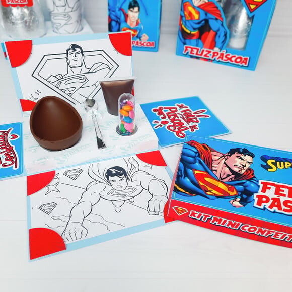 Leve + 13 Arquivo de Corte - Kit Páscoa (Super Homem) 1