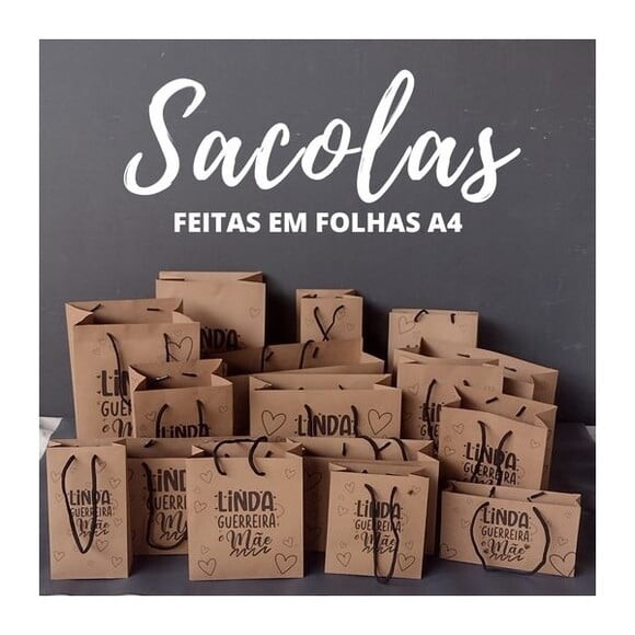 Leve + 13 Arquivo de Corte - Kit Sacolas 1