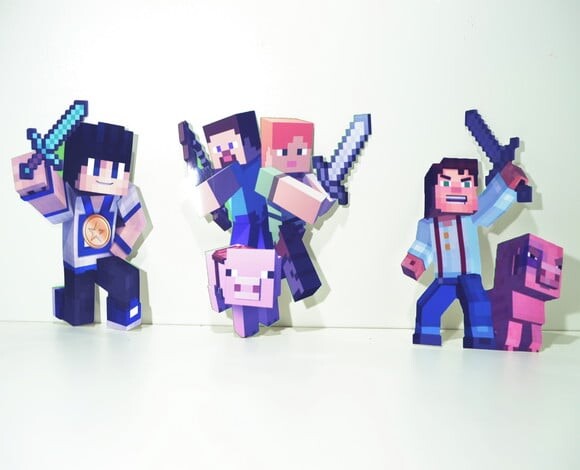 Leve + 13 Arquivo de Corte - Minecraft 1