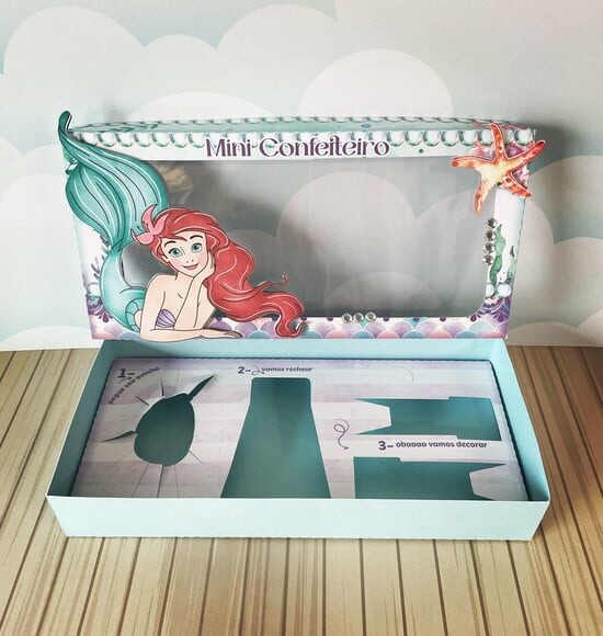 Leve + 13 Arquivo de Corte - Mini Confeiteiro (a Pequena Sereia) 