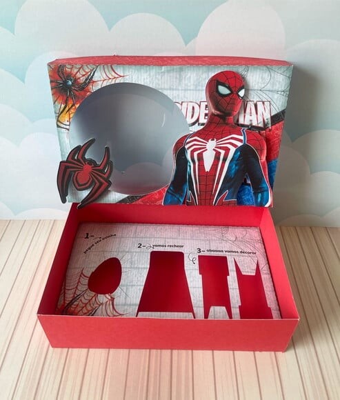 Leve + 13 Arquivo de Corte - Mini Confeiteiro (homem Aranha) 2