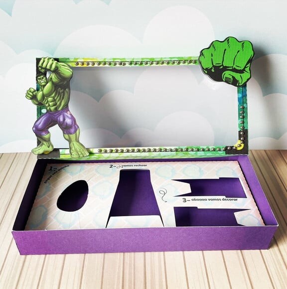 Leve + 13 Arquivo de Corte - Mini Confeiteiro (hulk) 1