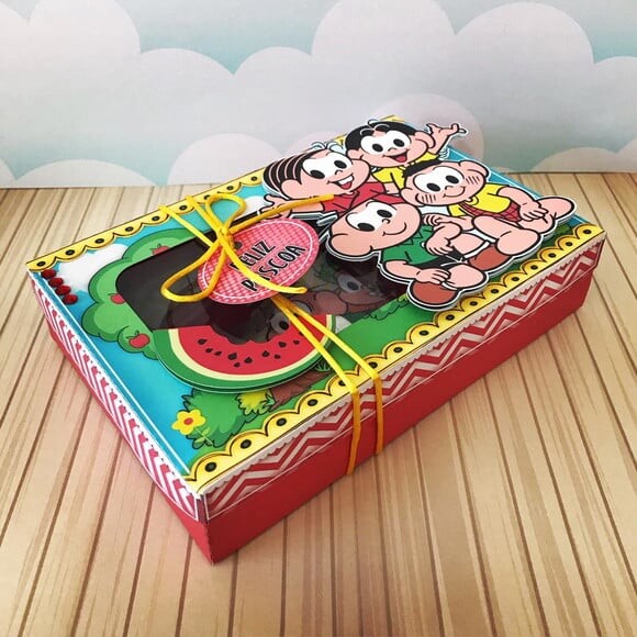 Leve + 13 Arquivo de Corte - Mini Confeiteiro (turma da Mônica) 