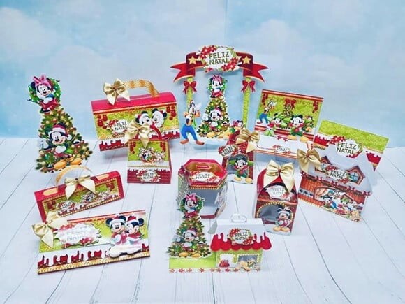 Leve + 13 Arquivo de Corte - Natal do Mickey 5