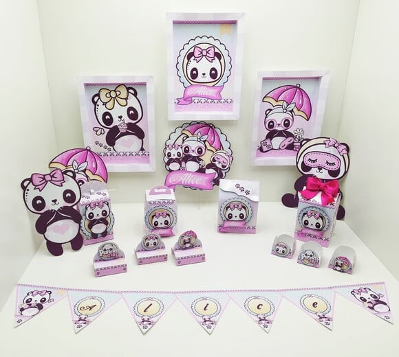 Leve + 13 Arquivo de Corte - Panda Menina 12