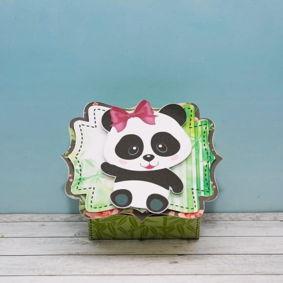Leve + 13 Arquivo de Corte - Panda Menina 18