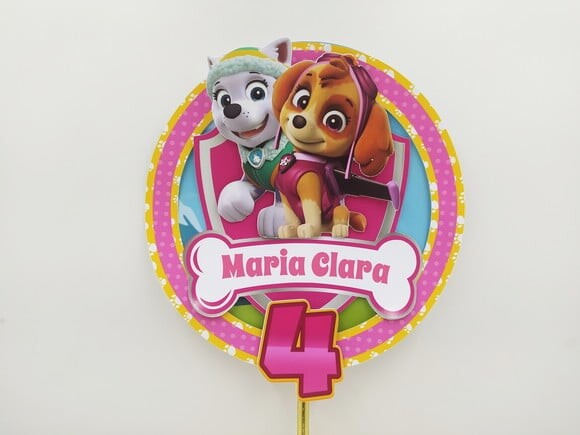 Leve + 13 Arquivo de Corte - Patrulha Canina Rosa 3