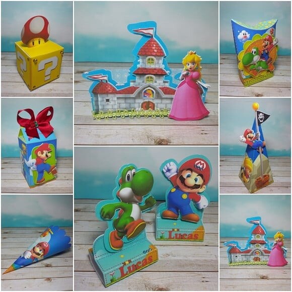 Leve + 13 Arquivo de Corte - Super Mario 14