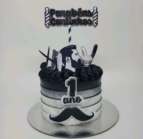 Leve + 13 Arquivo de Corte - Topo de Bolo (Barbearia) 1