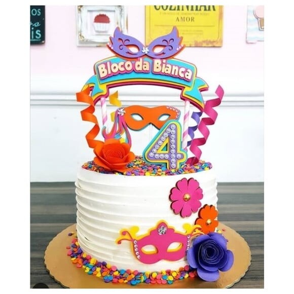 Leve + 13 Arquivo de Corte - Topo de Bolo (Carnaval) 8