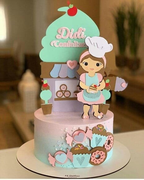Leve + 13 Arquivo de Corte - Topo de Bolo (Confeitaria) 2