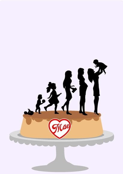 Leve + 13 Arquivo de Corte - Topo de Bolo (dia das Mães) 22