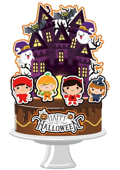Leve + 13 Arquivo De Corte - Topo De Bolo (halloween) 22