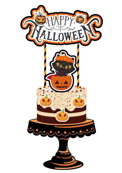 Leve + 13 Arquivo De Corte - Topo De Bolo (halloween) 28