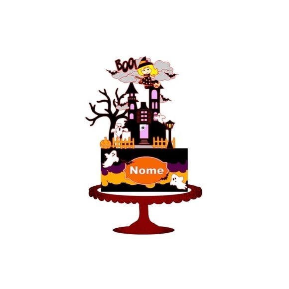Leve + 13 Arquivo de Corte - Topo de Bolo (halloween) 36