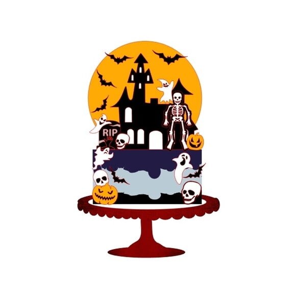 Leve + 13 Arquivo De Corte - Topo De Bolo (halloween) 35