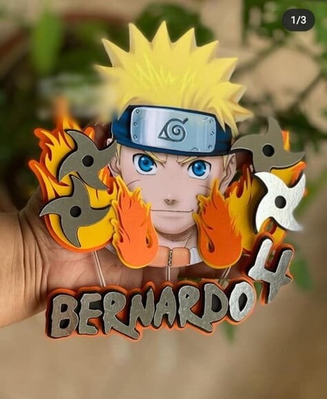 Leve + 13 Arquivo de Corte - Topo de Bolo (Naruto) 3