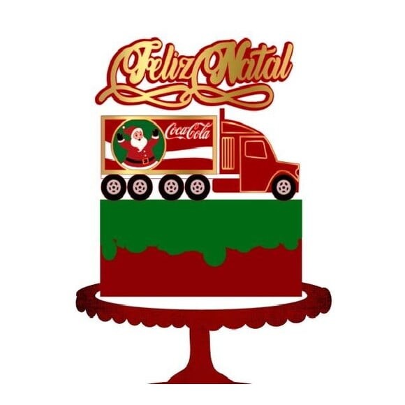 Leve + 13 Arquivo de Corte - Topo de Bolo (natal) 34