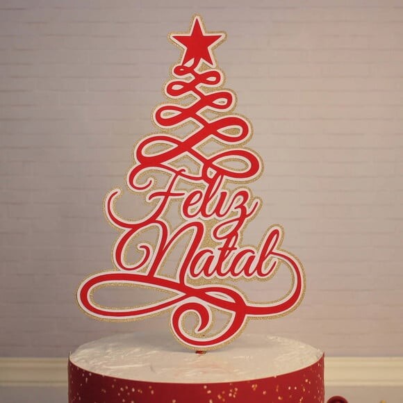 Leve + 13 Arquivo de Corte - Topos de Bolo Natal 2022