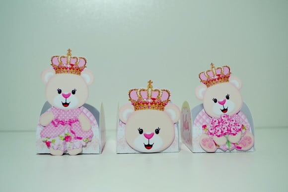 Leve + 13 Arquivo de Corte - Ursinha Princesa 2