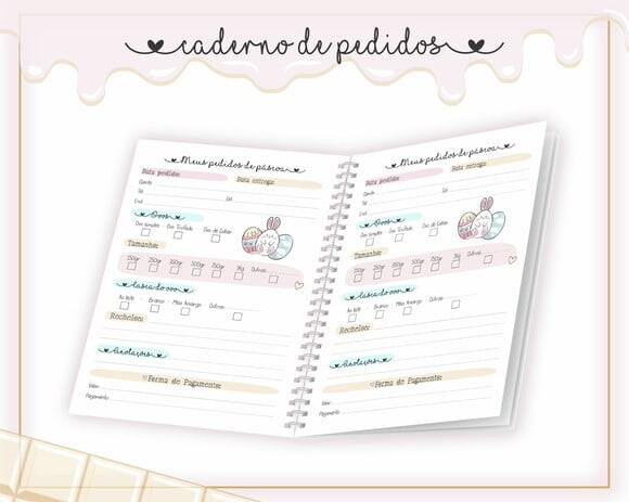 Leve + 13 Arquivo Digital - Caderno de Pedidos (Páscoa) 1