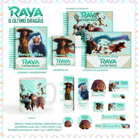 Leve + 13 Arquivo Digital - Etiqueta Escolar (Raya e o Último Dr