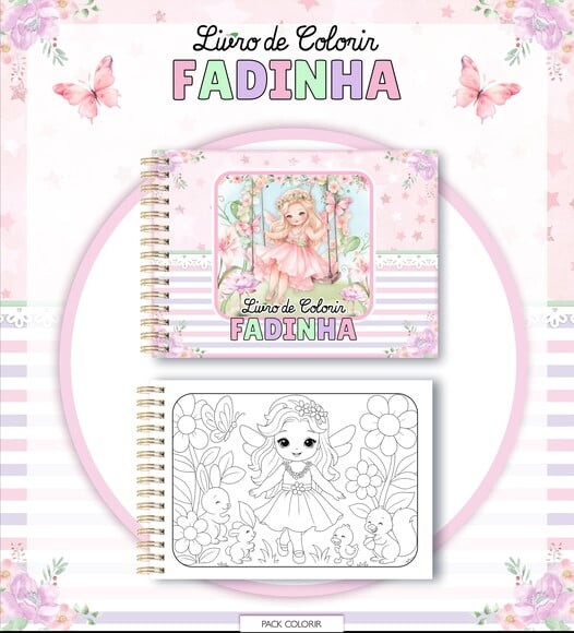Leve + 13 Arquivo Digital - Livro de Colorir (fadinhas) 1