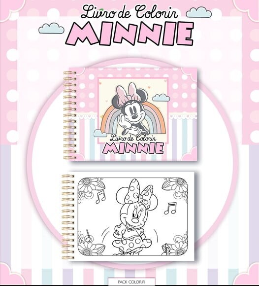 Leve + 13 Arquivo Digital - Livro de Colorir (minnie) 1