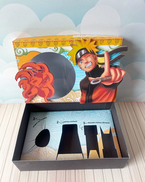Leve + 13 - Arquivo de Corte - Mini Confeiteiro (naruto) 4