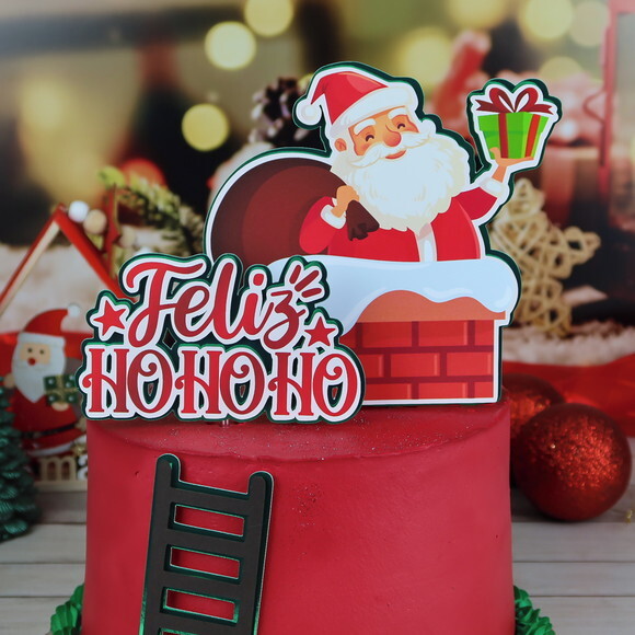 Leve + 13 - Arquivo de Corte - Topo de Bolo (natal) 125